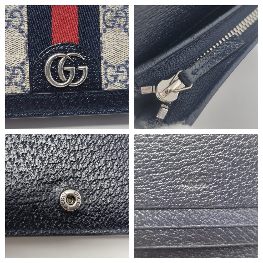 GUCCI GG Ophidia Leather Bifold Wallet - Picture 8 of 9